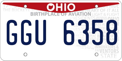 OH license plate GGU6358
