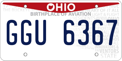 OH license plate GGU6367