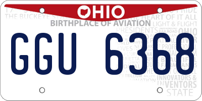 OH license plate GGU6368