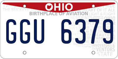 OH license plate GGU6379