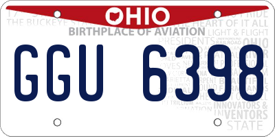OH license plate GGU6398