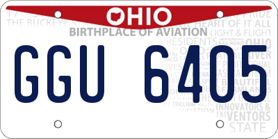 OH license plate GGU6405