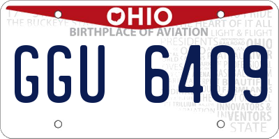OH license plate GGU6409