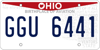 OH license plate GGU6441