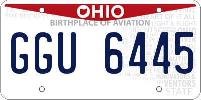 OH license plate GGU6445
