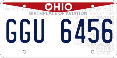 OH license plate GGU6456