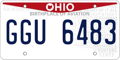 OH license plate GGU6483