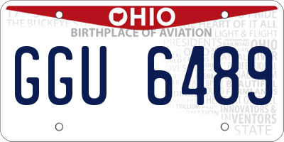 OH license plate GGU6489