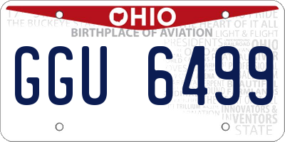 OH license plate GGU6499