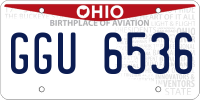 OH license plate GGU6536