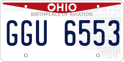 OH license plate GGU6553