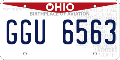 OH license plate GGU6563