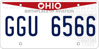 OH license plate GGU6566