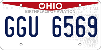 OH license plate GGU6569