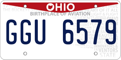 OH license plate GGU6579