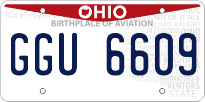 OH license plate GGU6609