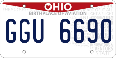 OH license plate GGU6690