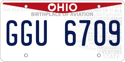 OH license plate GGU6709