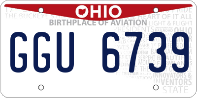 OH license plate GGU6739