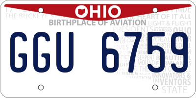OH license plate GGU6759