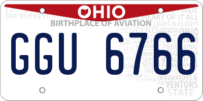 OH license plate GGU6766