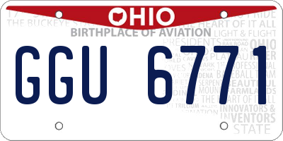 OH license plate GGU6771