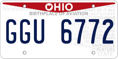 OH license plate GGU6772