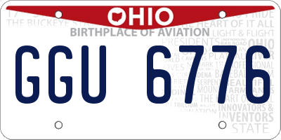 OH license plate GGU6776