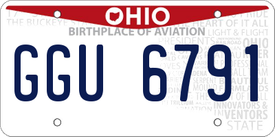 OH license plate GGU6791