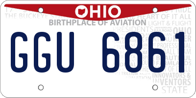 OH license plate GGU6861