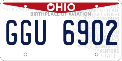 OH license plate GGU6902