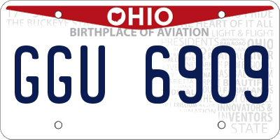 OH license plate GGU6909