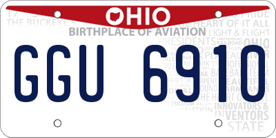 OH license plate GGU6910