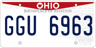 OH license plate GGU6963