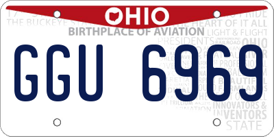 OH license plate GGU6969