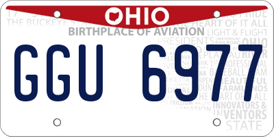 OH license plate GGU6977