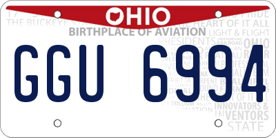 OH license plate GGU6994