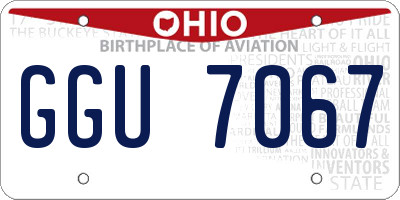 OH license plate GGU7067