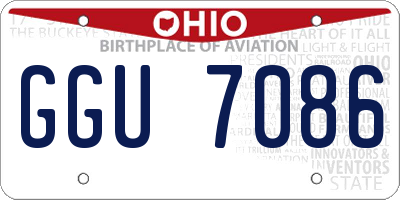 OH license plate GGU7086