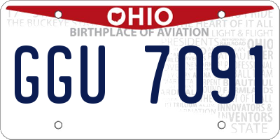 OH license plate GGU7091