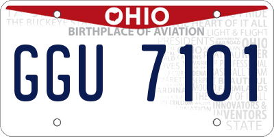 OH license plate GGU7101