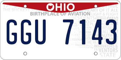 OH license plate GGU7143