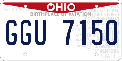 OH license plate GGU7150
