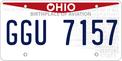 OH license plate GGU7157
