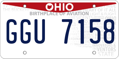 OH license plate GGU7158