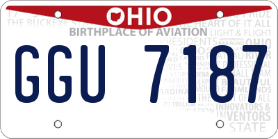 OH license plate GGU7187