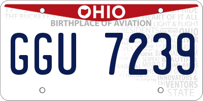 OH license plate GGU7239
