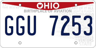 OH license plate GGU7253