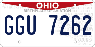 OH license plate GGU7262