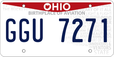 OH license plate GGU7271